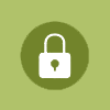 a padlock on a green background